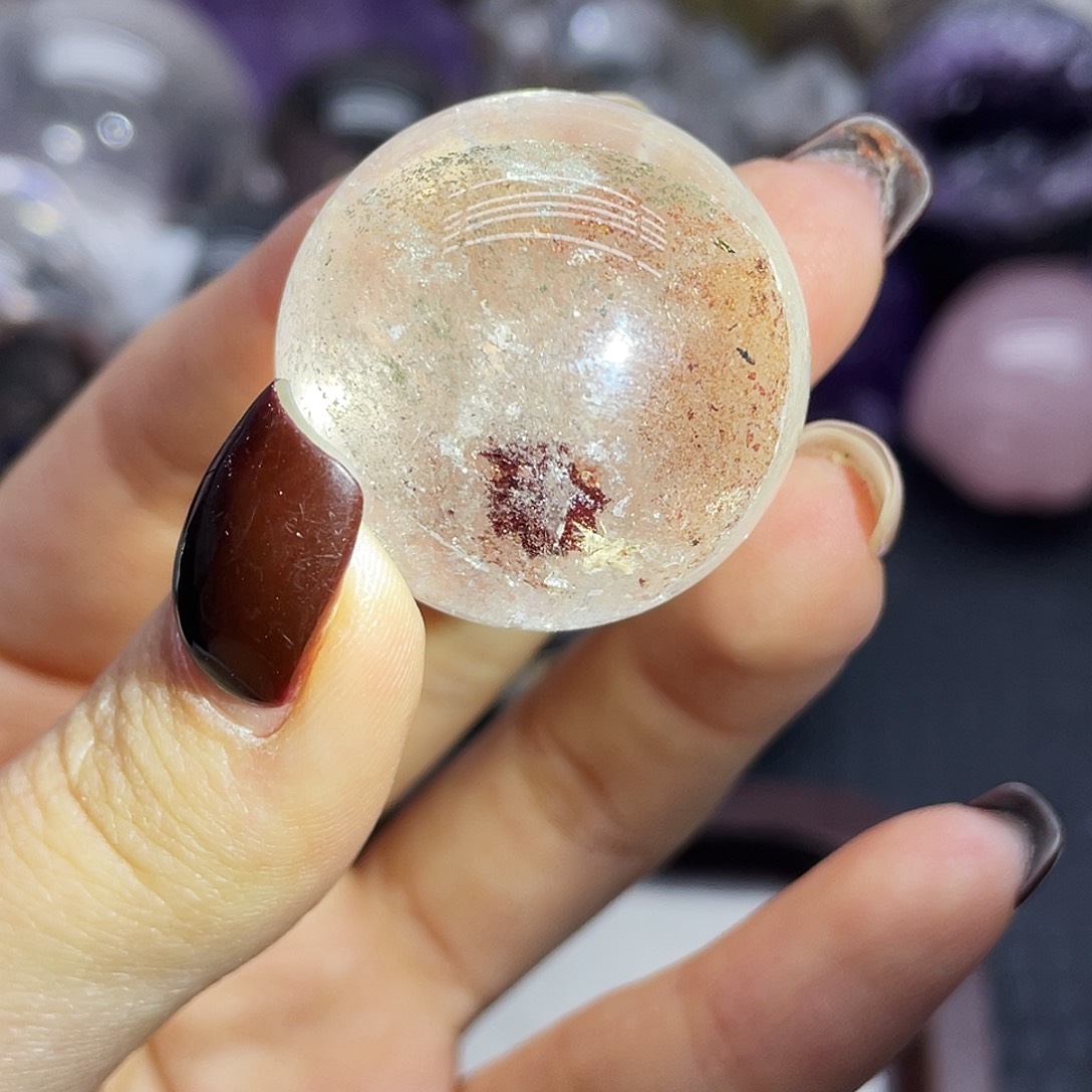 珠宝半成品水晶未镶嵌40幽灵球29mm