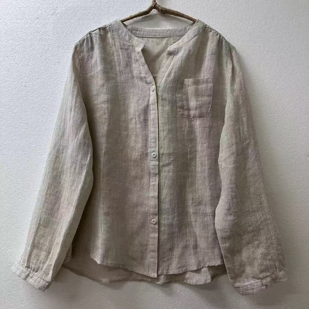 0939-1汉麻衬衫基础款百搭
