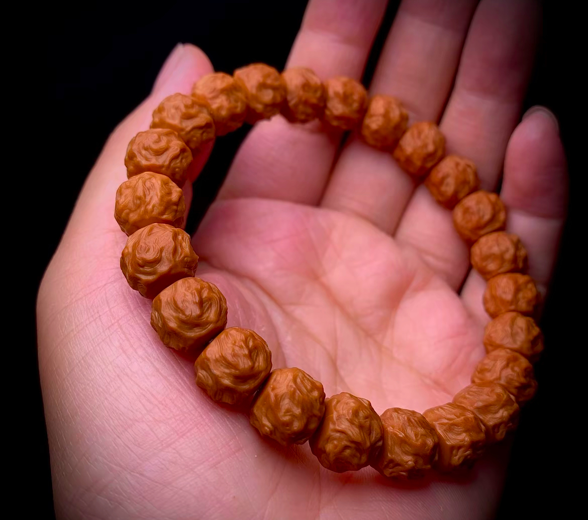 猴头雕刻 龙蛇之变10+mm左右 返油款 手盘把玩小物件男女同款