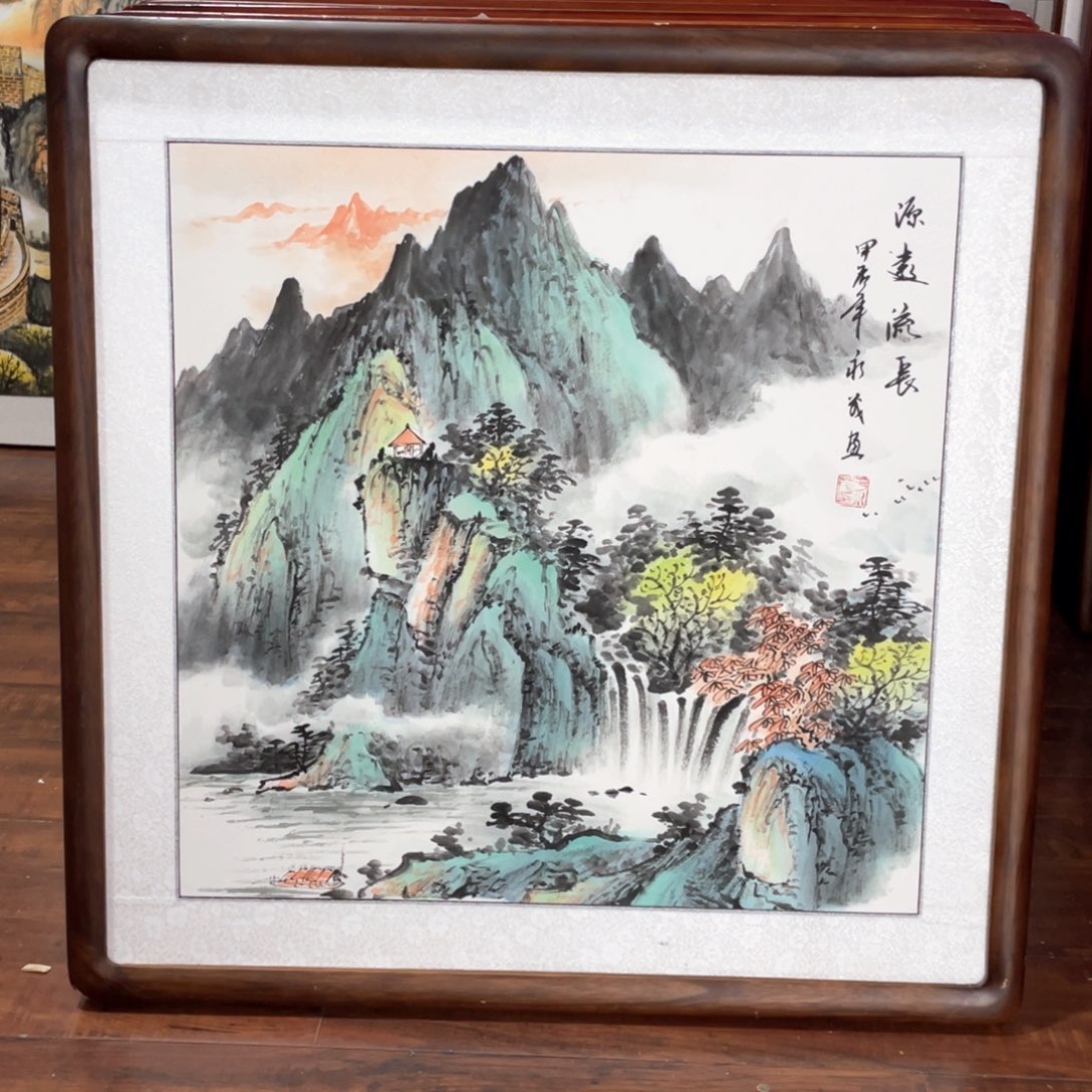 国画带框尺寸63*63厘米