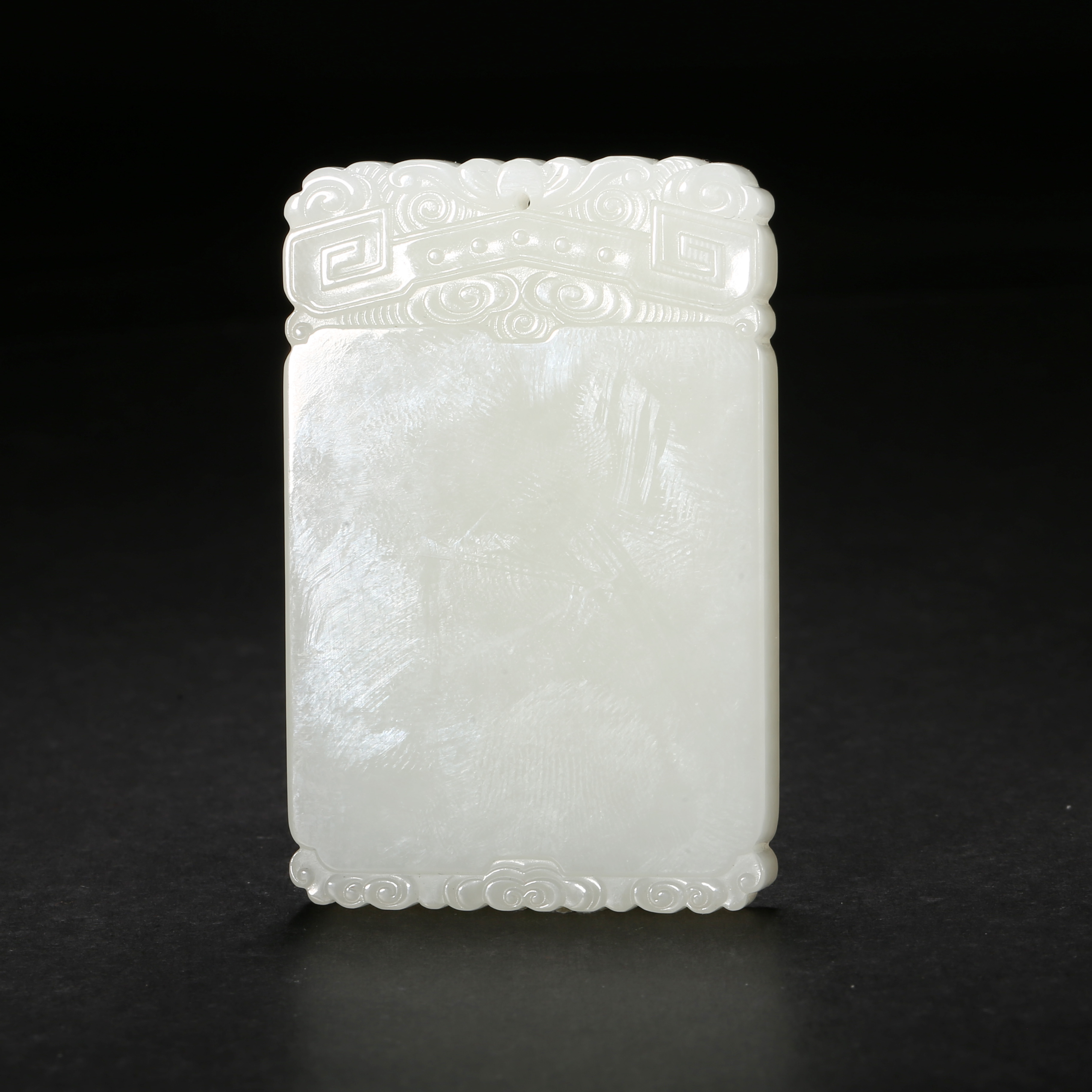 清代*白玉无事牌/10JTY3259/和田玉【北京文博】