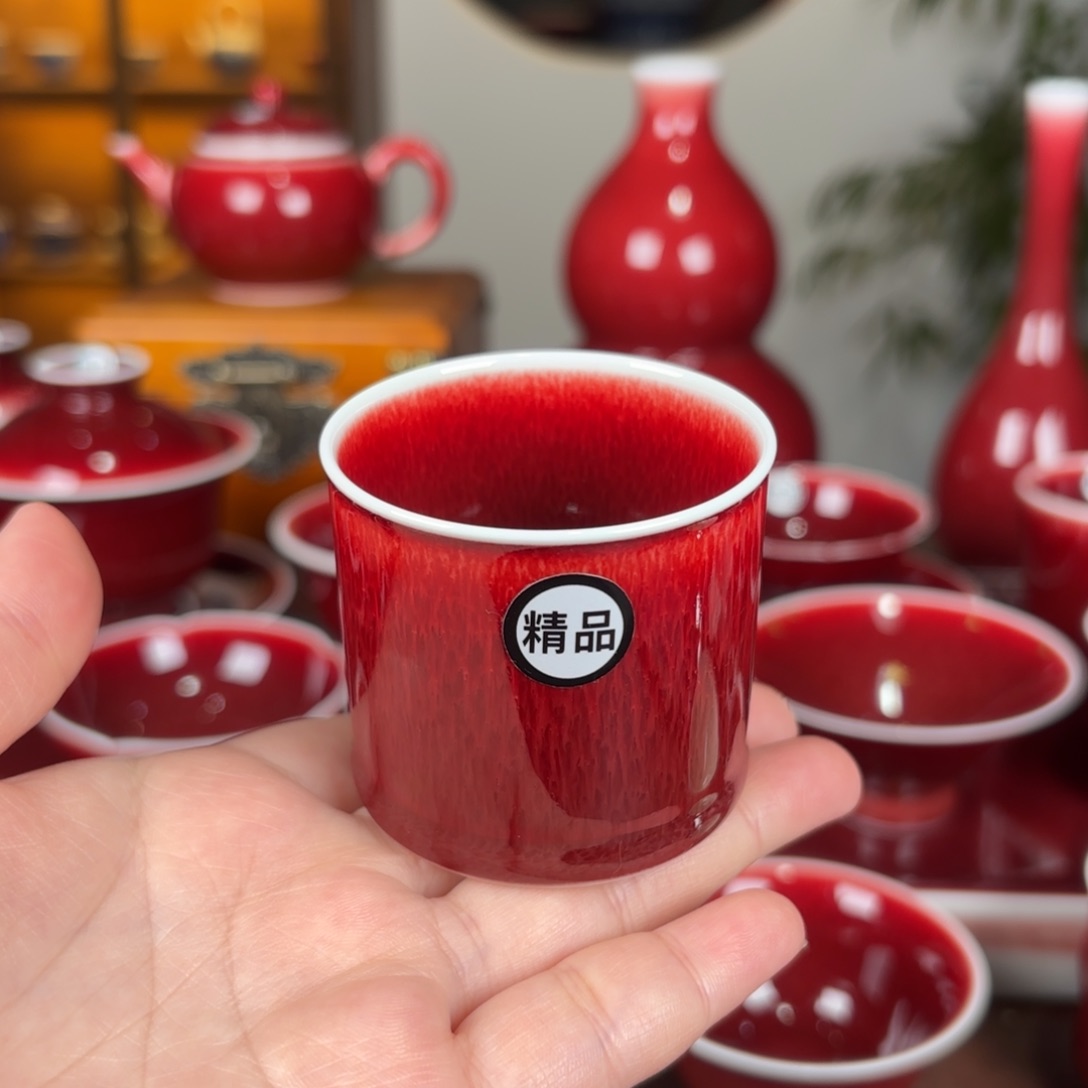 杯子景德镇陶瓷朗红福利