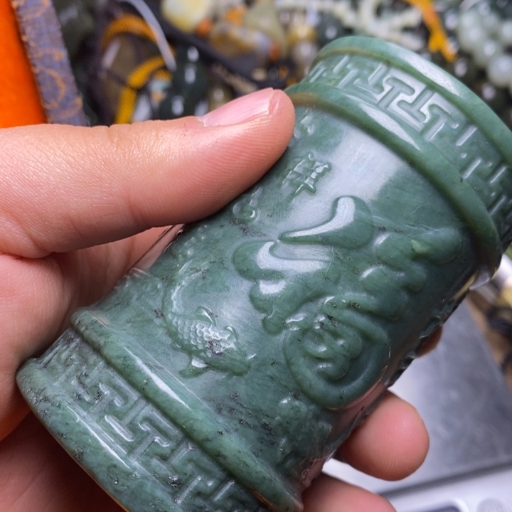 盛****和田玉未镶嵌挂件