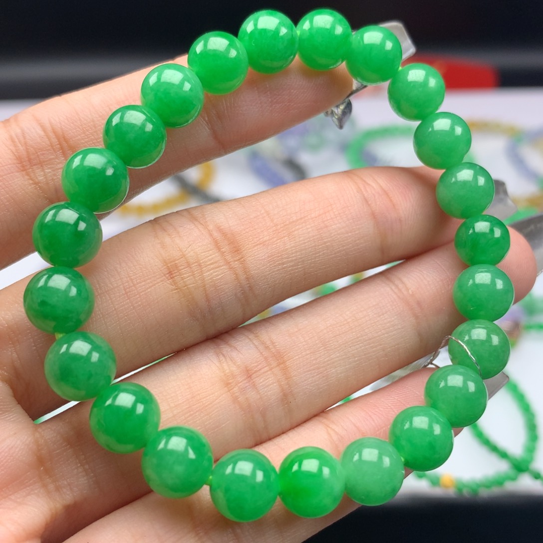 翡翠手链未镶嵌卡