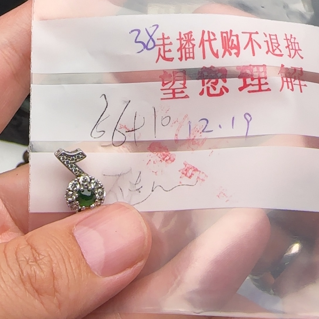 *****翡翠银S925镶嵌颈饰