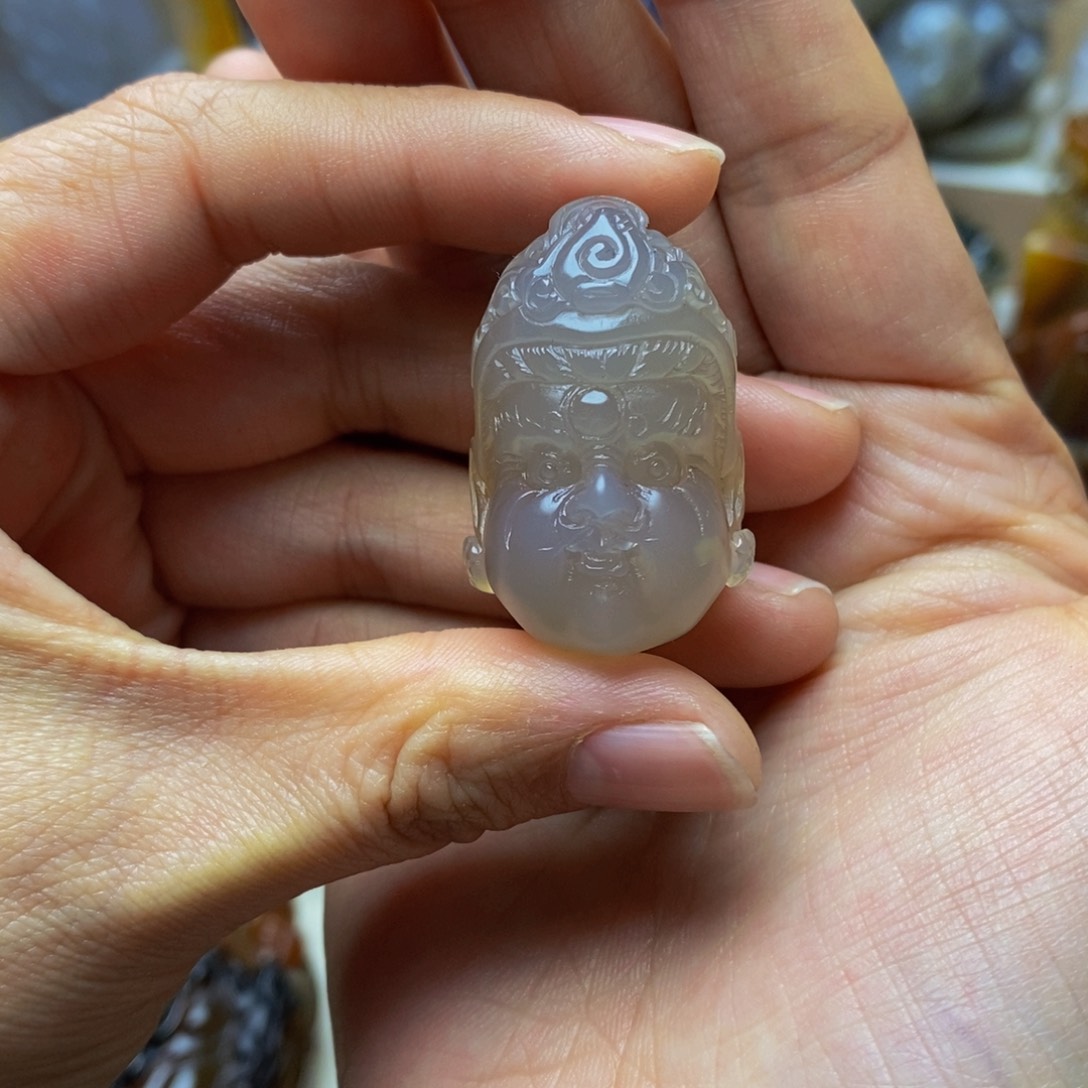 玛瑙/玉髓手把件未镶嵌
