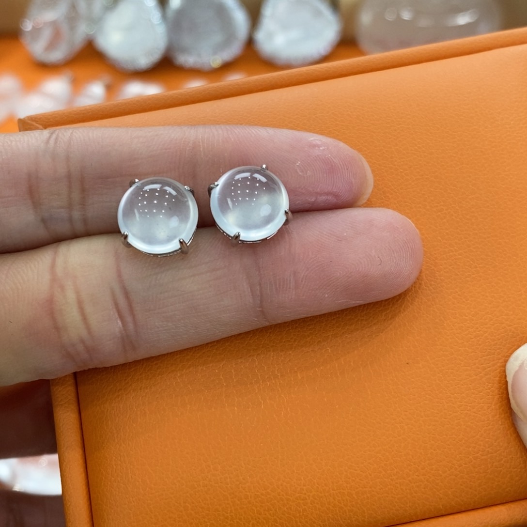 石英质玉吊坠(赠链)银S925镶嵌