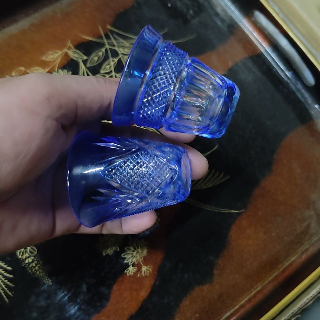 许***吧水晶玻璃吸管款切子杯