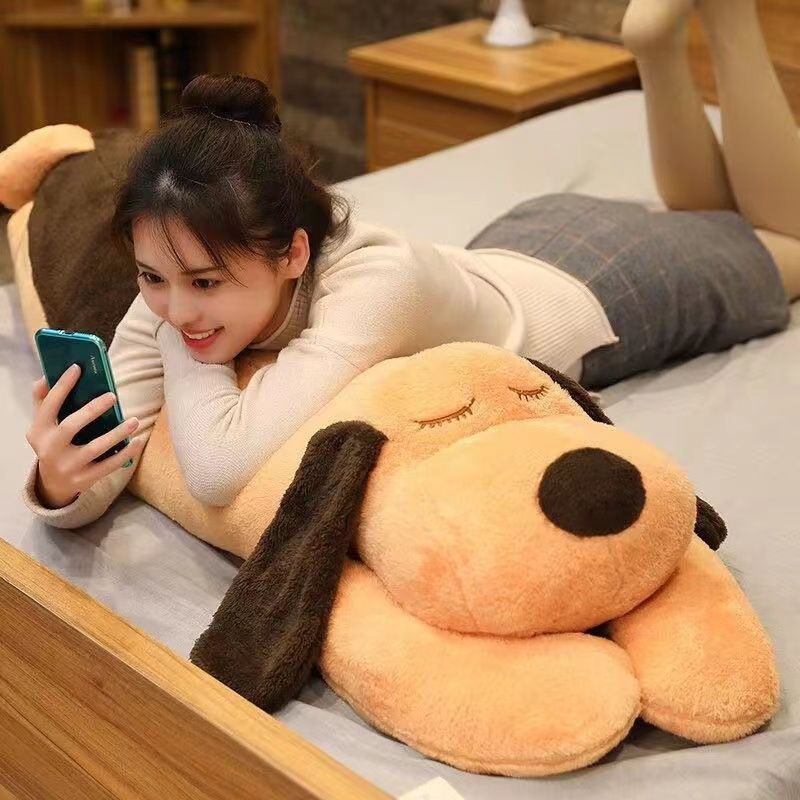 1.3米大旺财趴趴狗毛绒玩具超软可拆洗睡觉抱枕 【误差3-5厘米】
