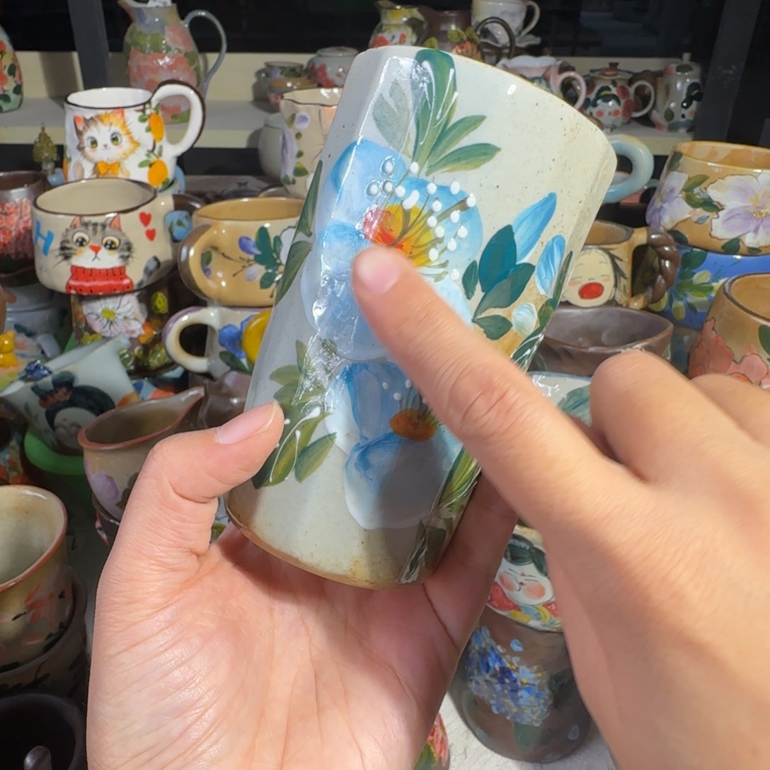 景德镇手工陶瓷釉下彩紫砂微瑕11