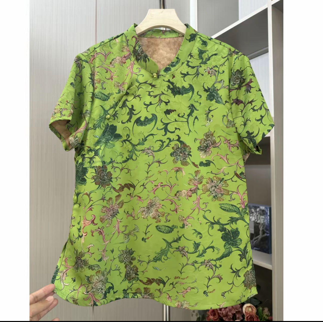 3305款【蓝染】时尚洋气新中式衬衫