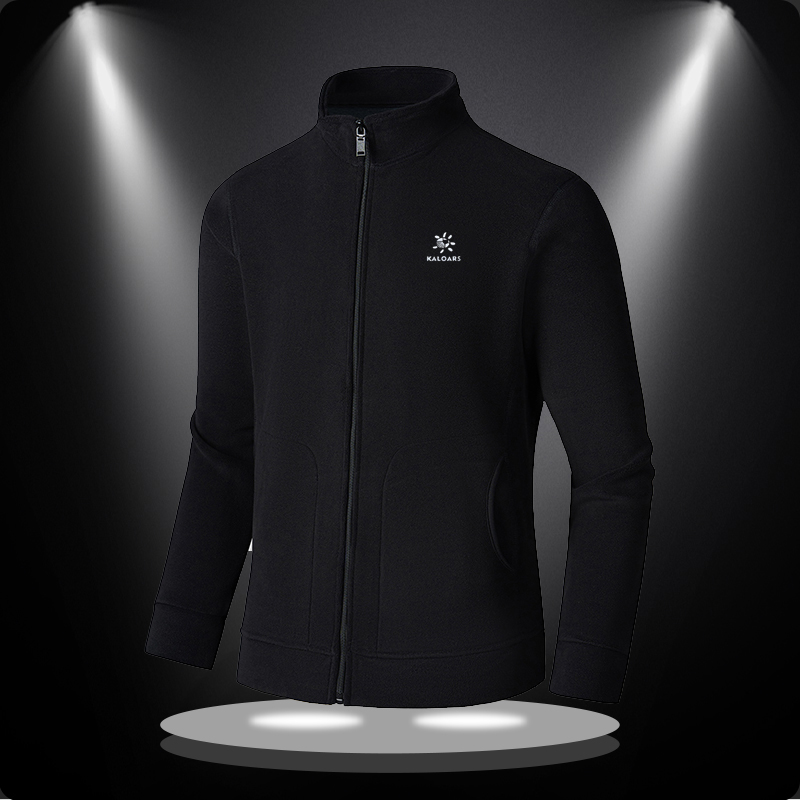 【凯乐家小石  商场撤柜】户外手抓绒衣外套男士奥粒绒拉链保暖卫衣