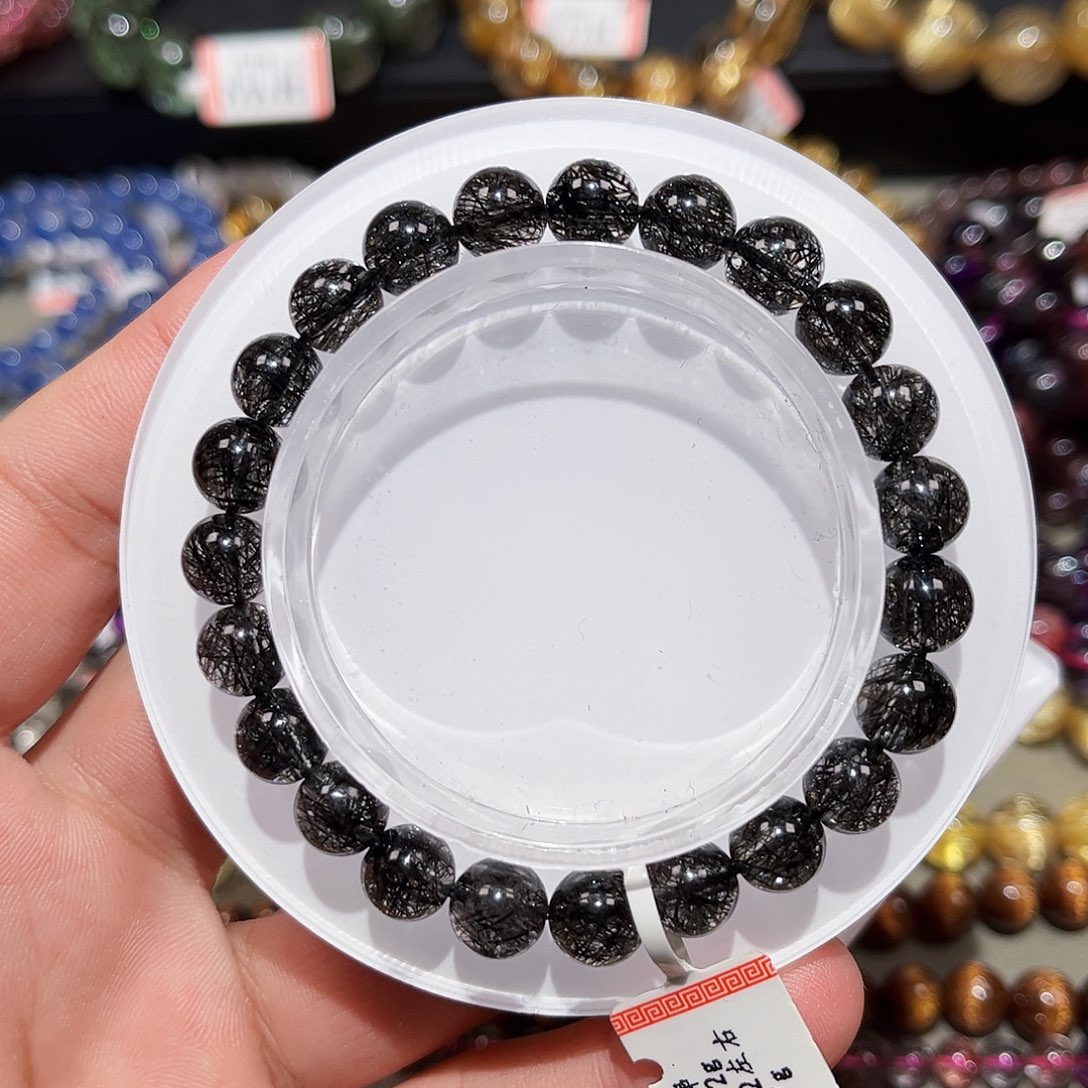 水晶手链未镶嵌黑发晶手链