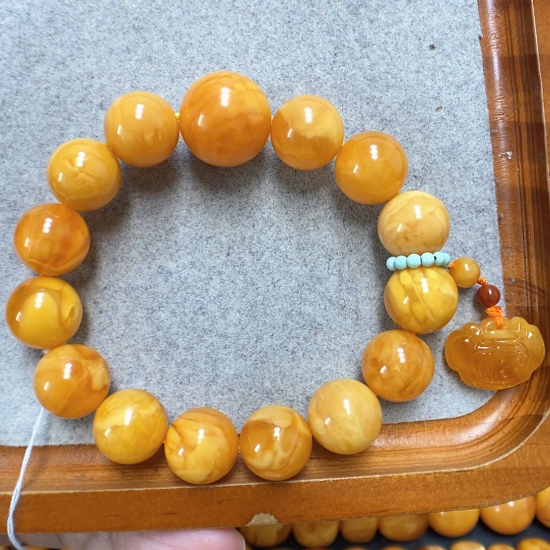 蜜蜡手串未镶嵌蜜蜡