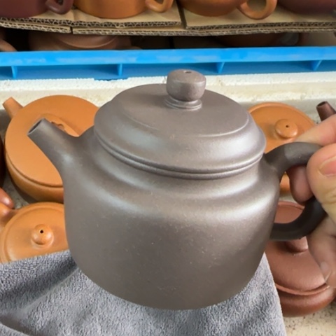 紫砂茶壶香***、天青泥料220cc