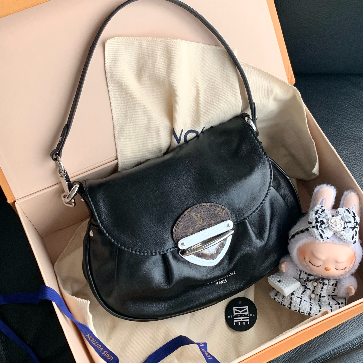 未使用 LouisVuitton/路易威登 黑武士黑银元宝包  14498480