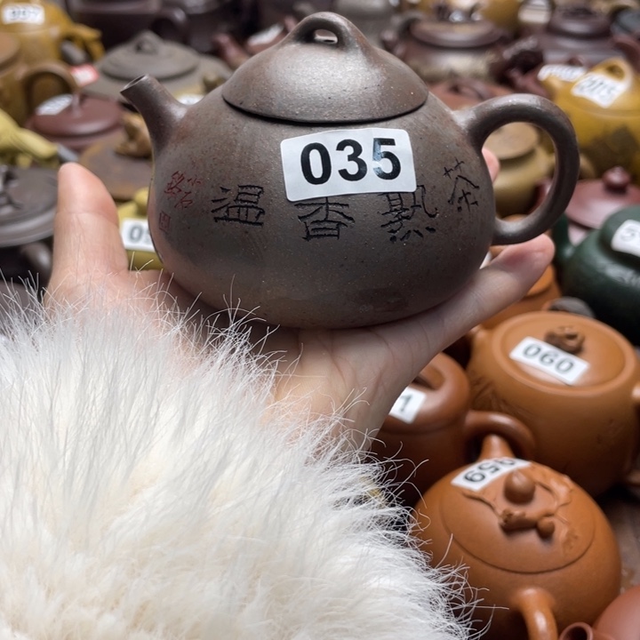 紫砂茶壶紫砂微瑕逛盖留口水