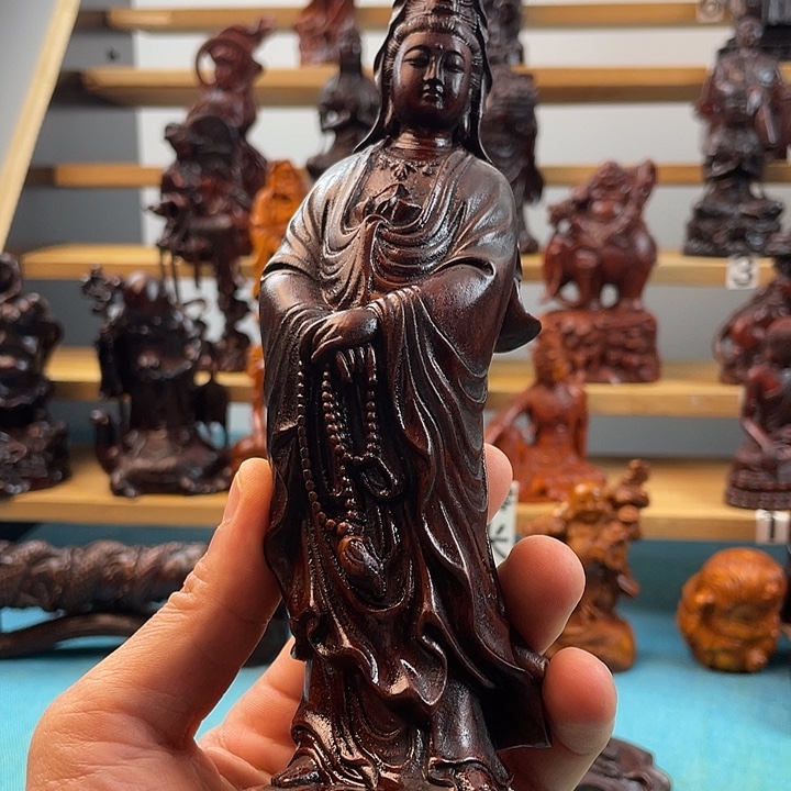 富***丹木木质雕刻摆件123456