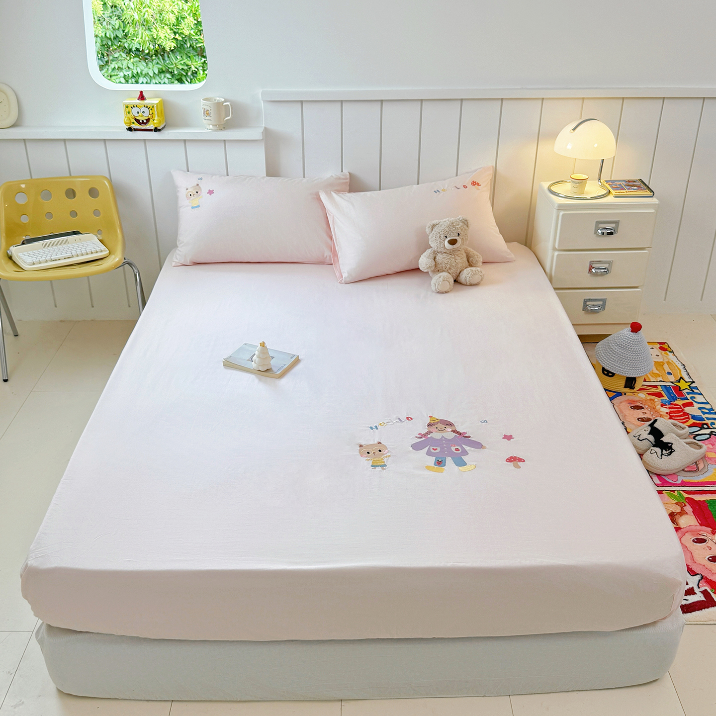 2025新款全棉水洗棉单床笠