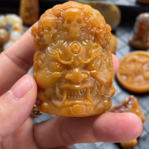 【闪购商品】石英质玉（黄龙玉）未镶嵌吊坠(不含链)