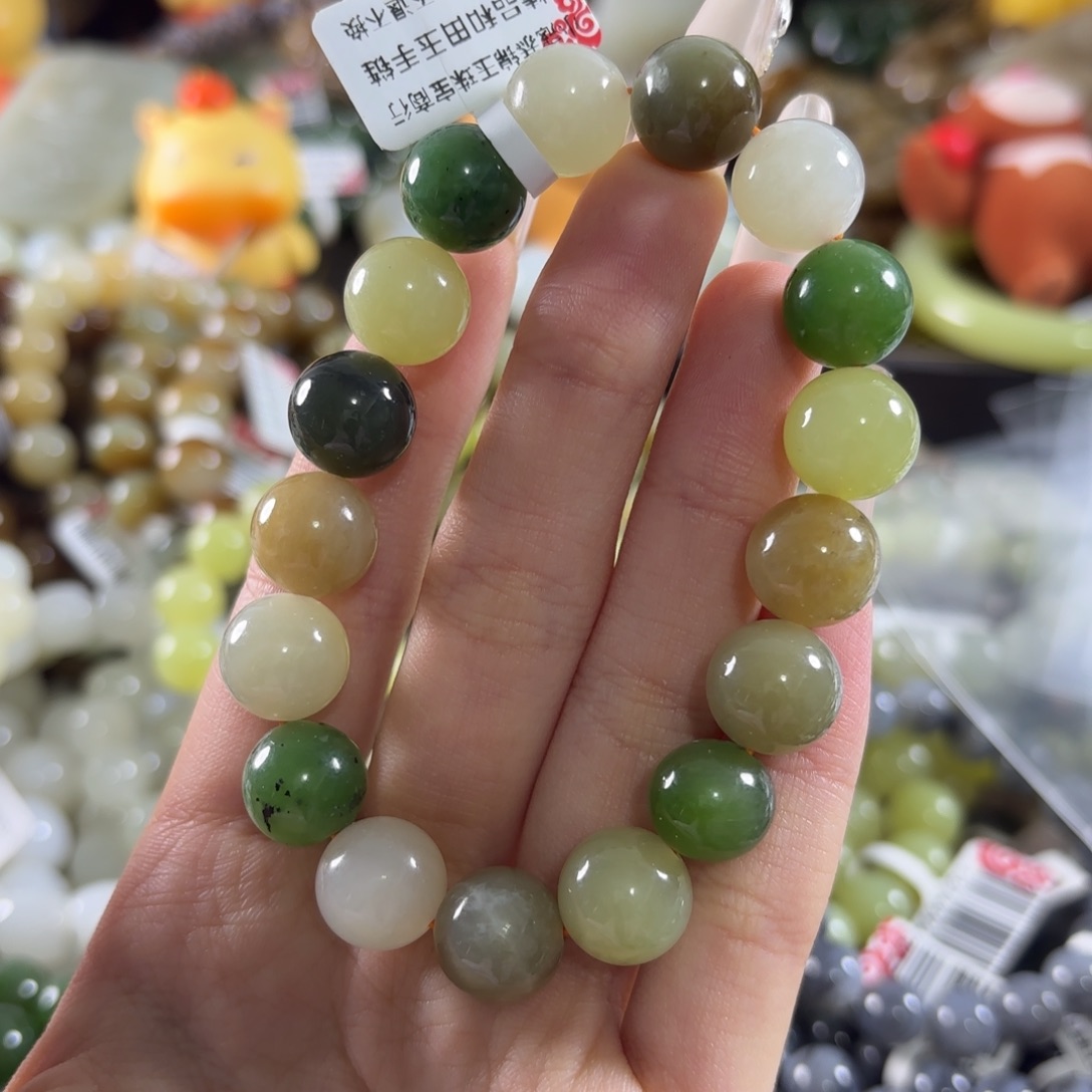 和田玉未镶嵌手链174
