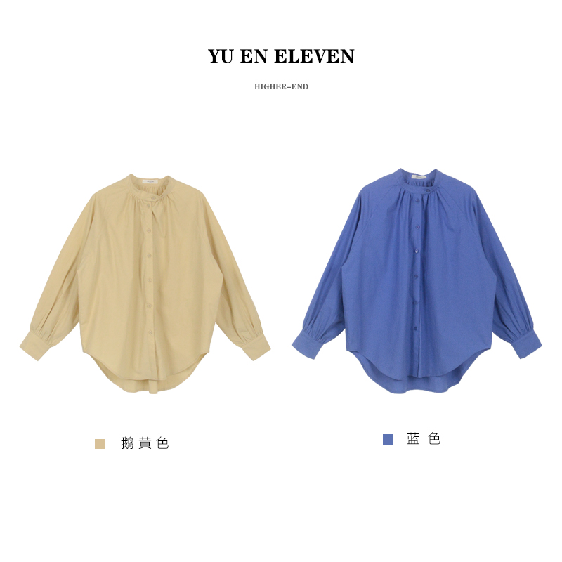 YUENELEVEN【极简小众衬衫】百搭休闲宽松气质长袖衬衣