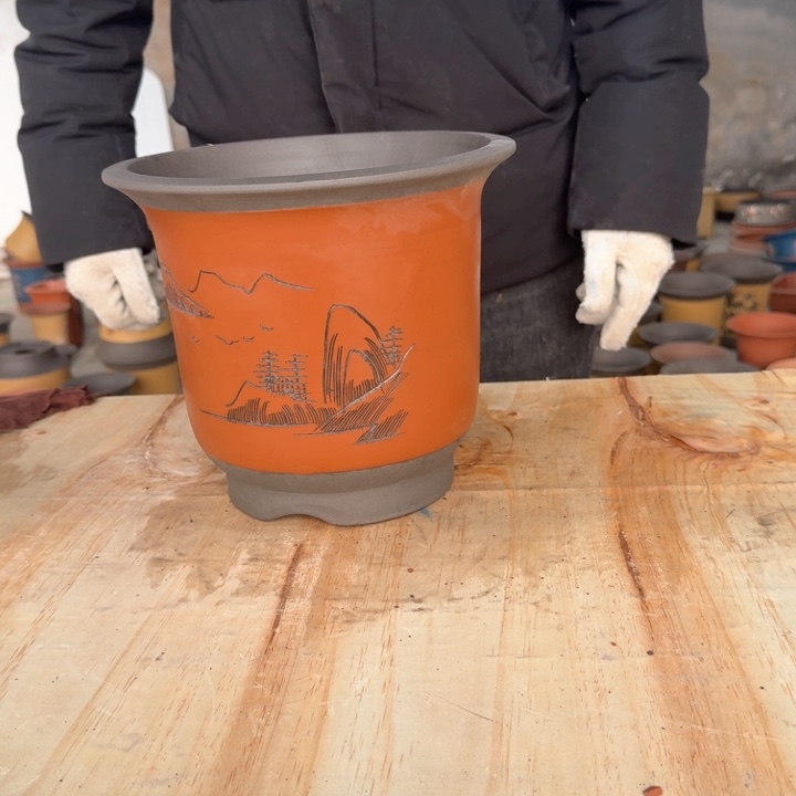 紫砂紫砂花盆d d f f v