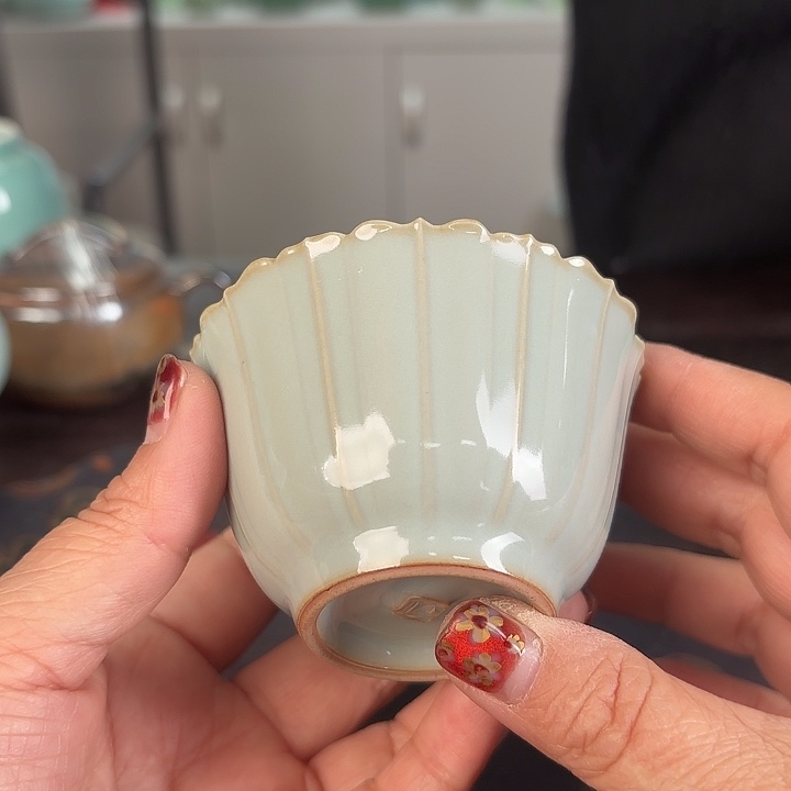 龙泉云间青瓷小米茶器