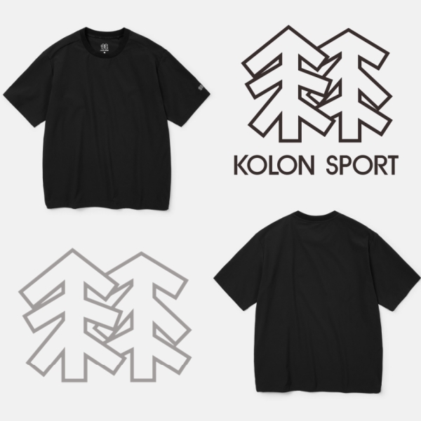KOLON SPORT/可隆 防紫外线UPF50+户外露营徒步速干休闲短袖T恤