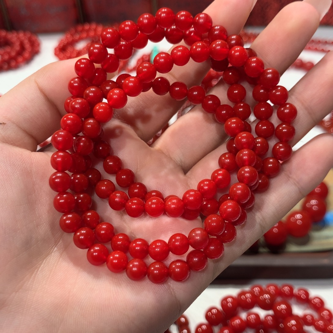 静***子玛瑙/玉髓未镶嵌手链