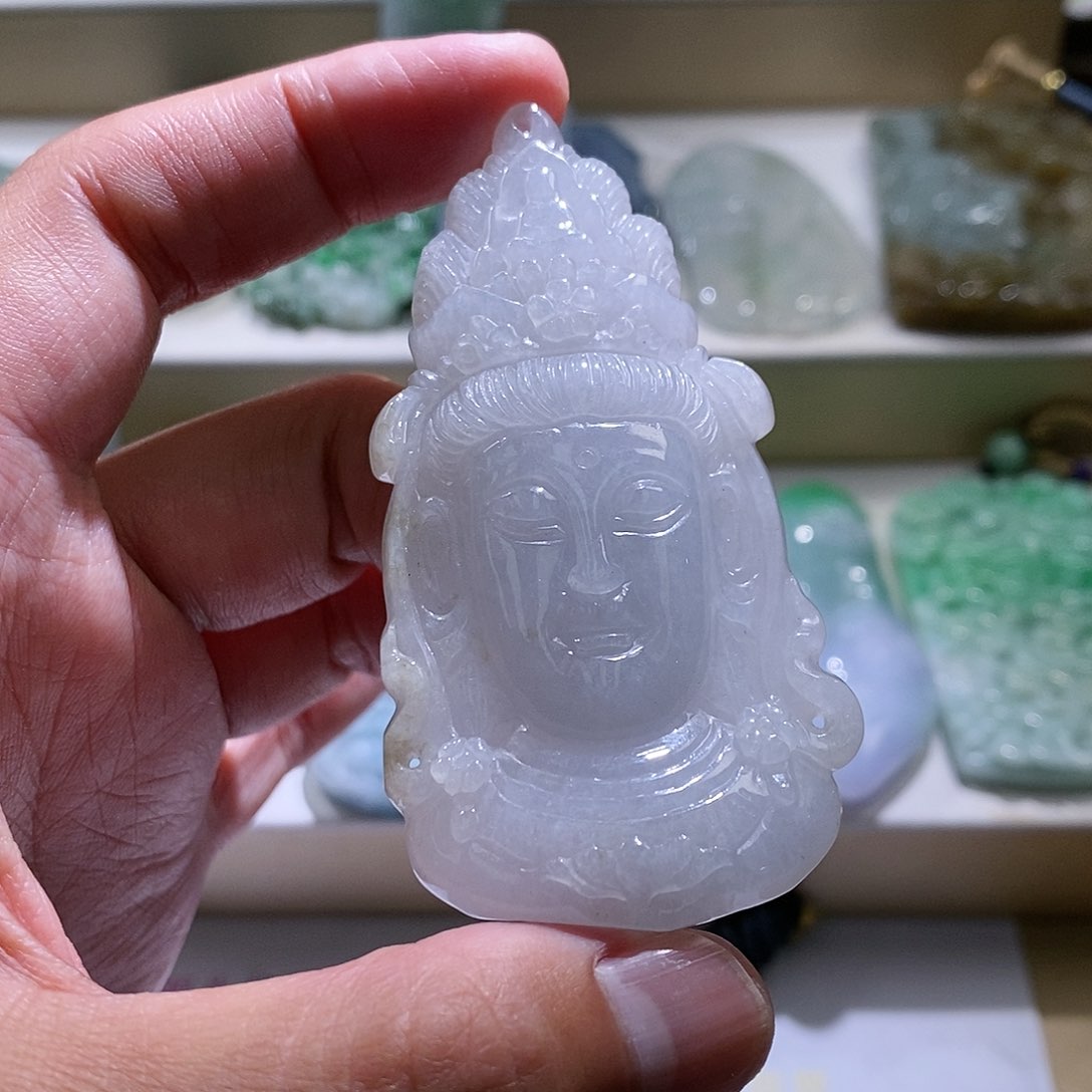 【闪购商品】翡翠颈饰未镶嵌观音