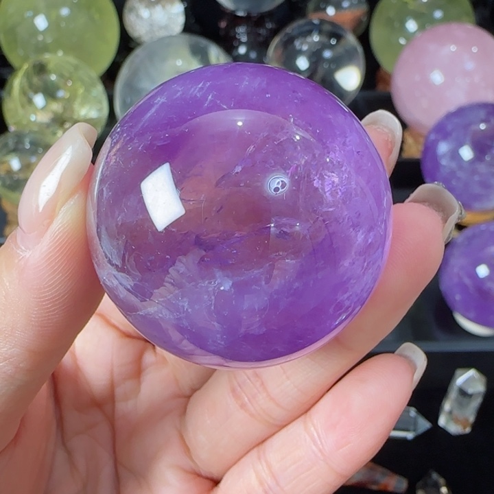 水晶天然水晶球F12未镶嵌天然4.3公分