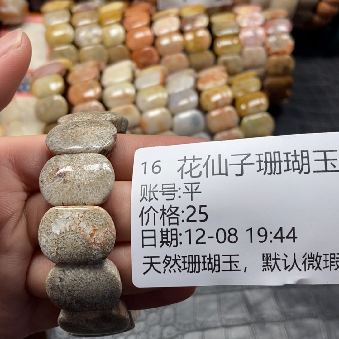 平***硅化珊瑚（珊瑚玉）未镶嵌珠宝半成品16