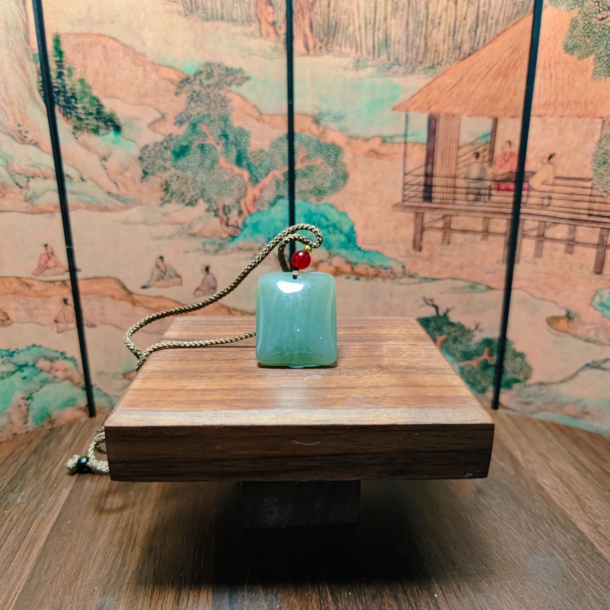 L和田玉无事牌吊坠1601