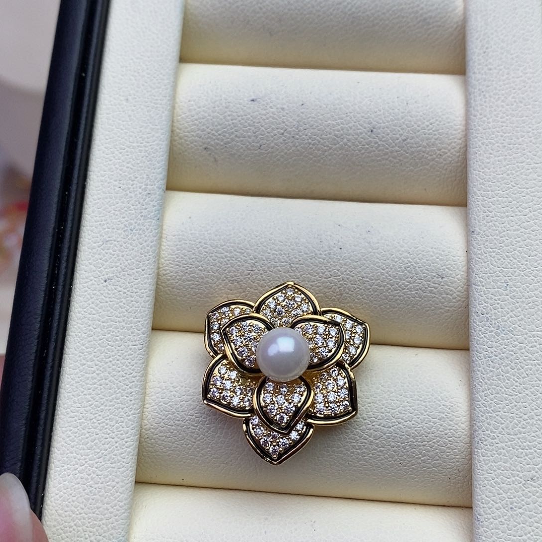 海水珍珠颈饰银S925镶嵌