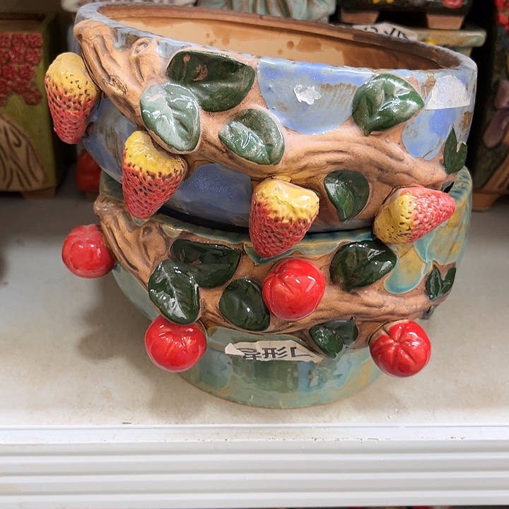 粗陶材质多肉花盆