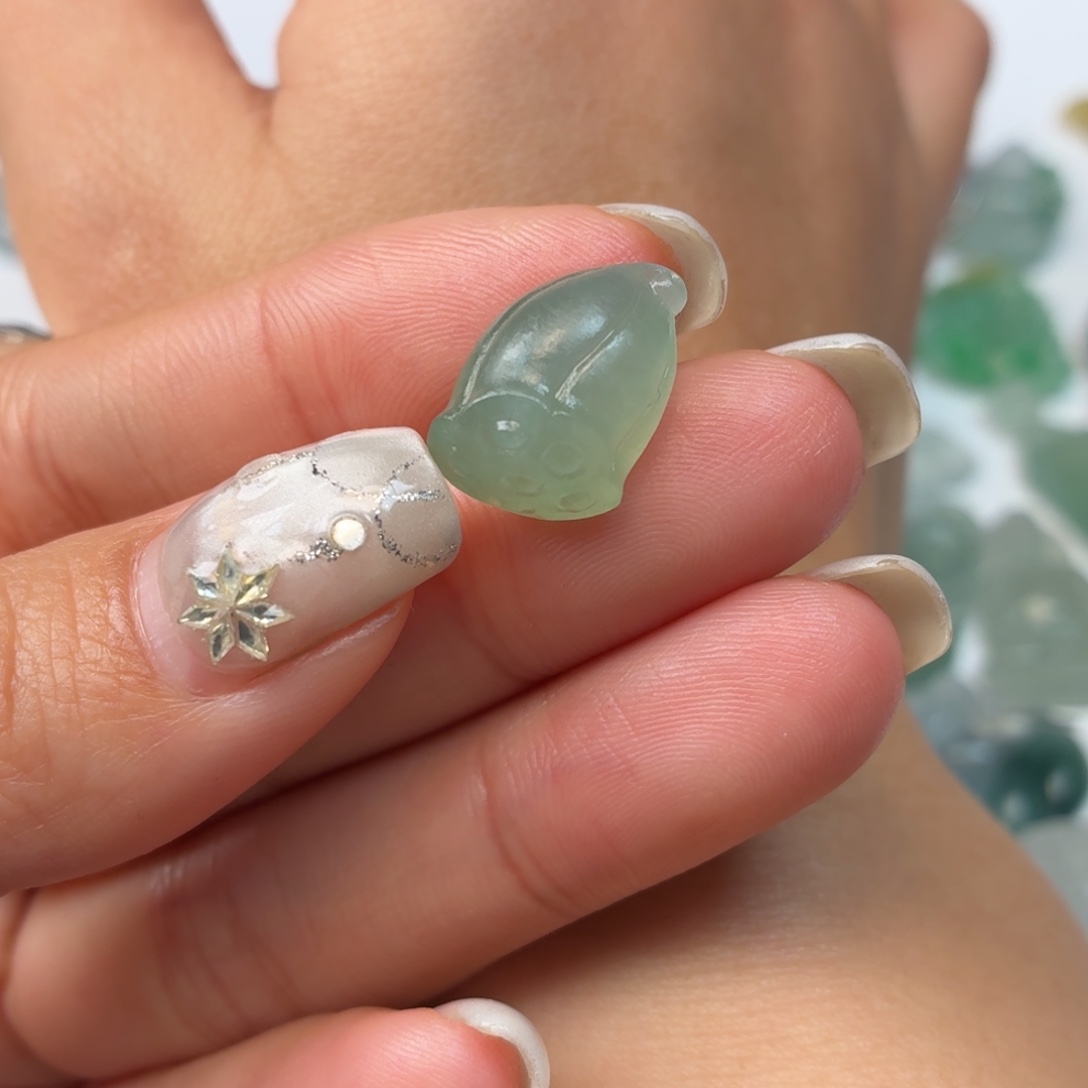 铜****定制翡翠未镶嵌莲蓬