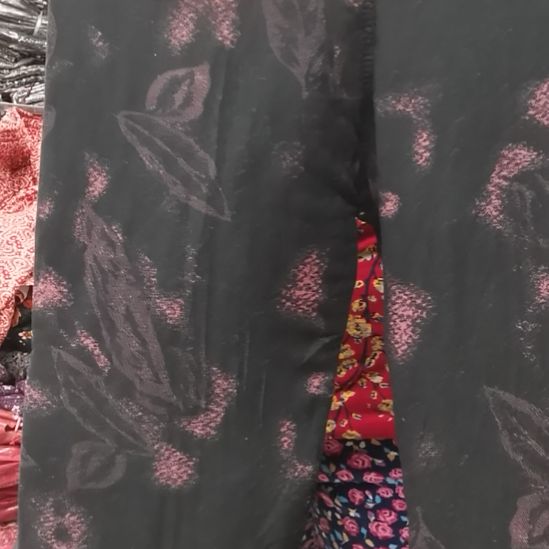 2X黑色彩红旺红棉裤子