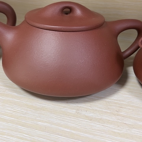 紫砂茶壶老紫泥满瓢260c c