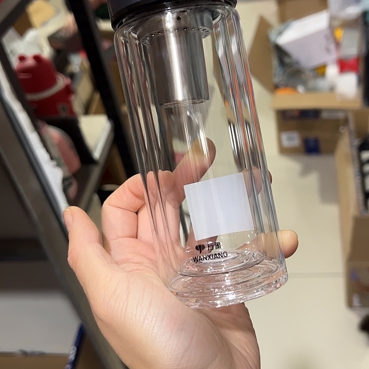 万象v275灰色双层玻璃杯185185灰色