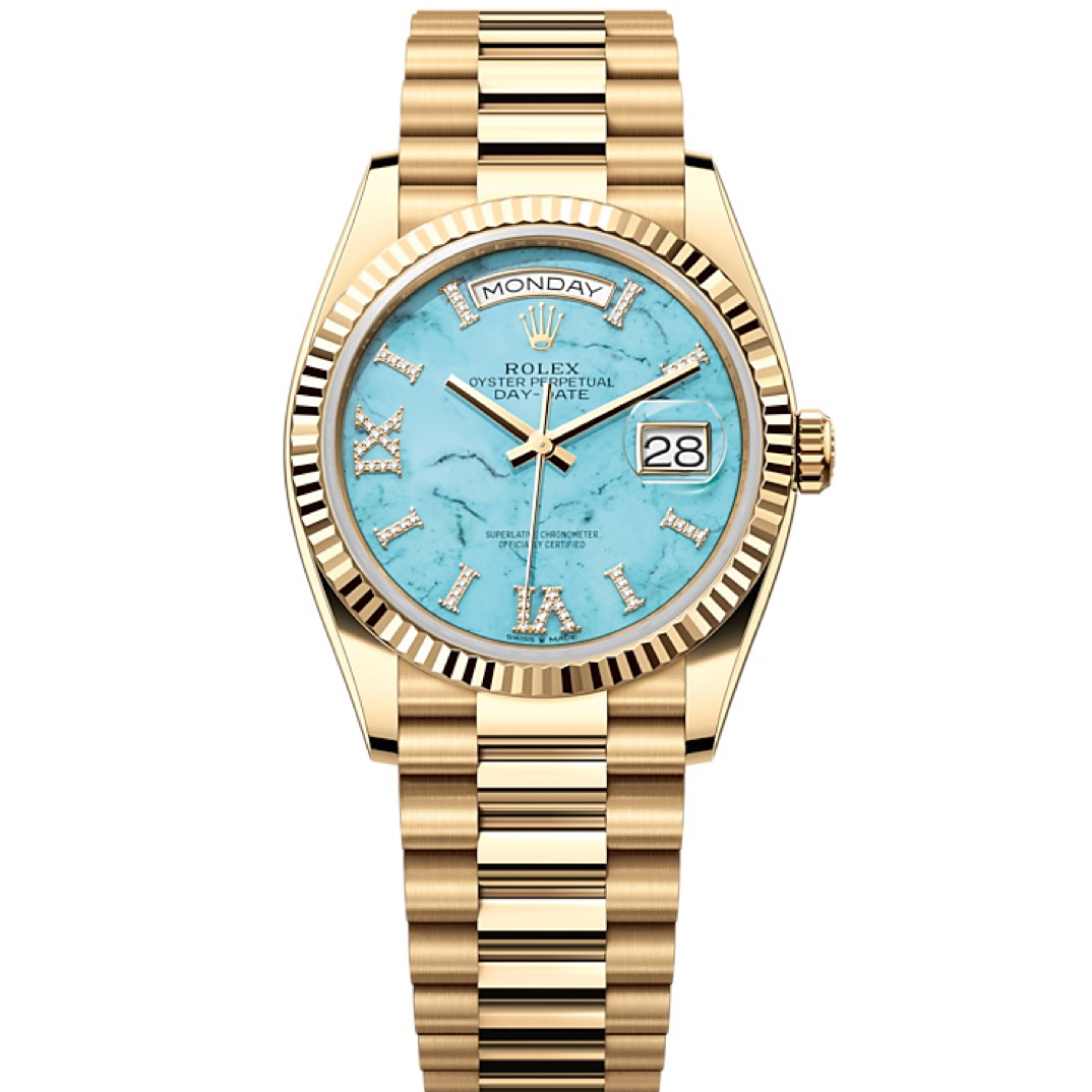 99新 Rolex/劳力士 哈奢馆/文龙/128238/星期日历/36mm/23年全套