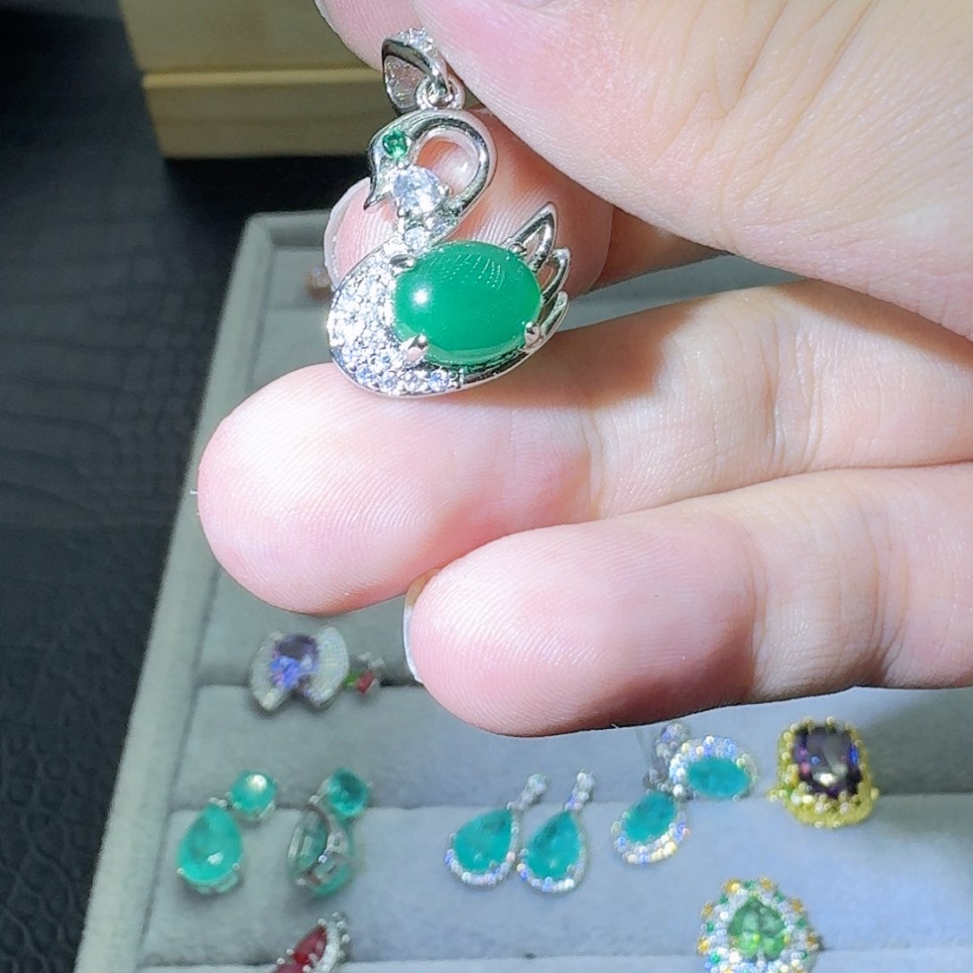 托帕石戒指银S925镶嵌