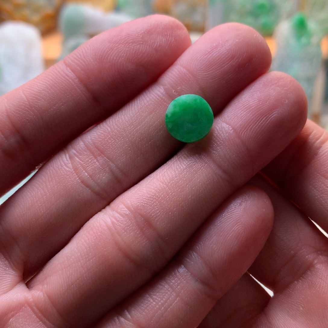 定制翡翠未镶嵌无事牌