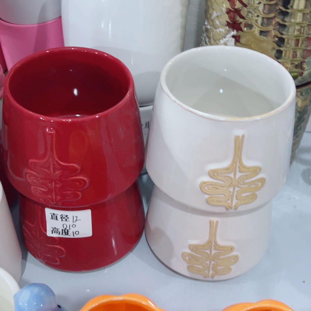 有孔，陶瓷花盆满10米包邮发货