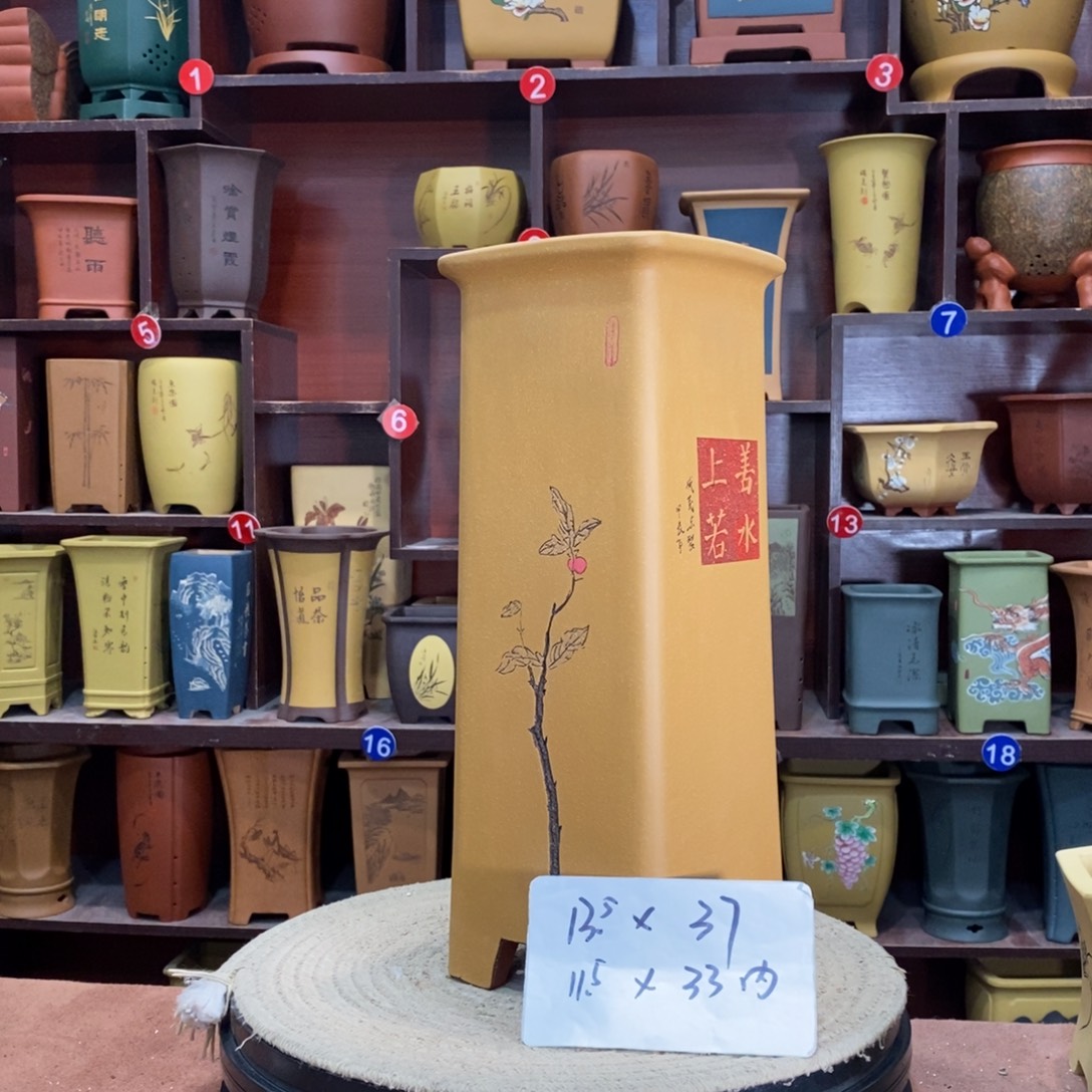 紫砂艺术紫砂花盆