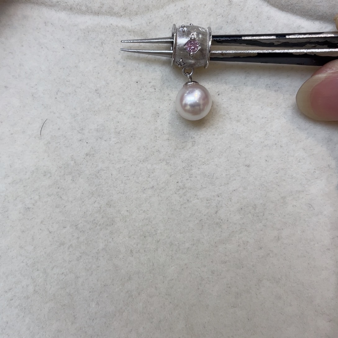 海水珍珠吊坠(不含链)银S925镶嵌