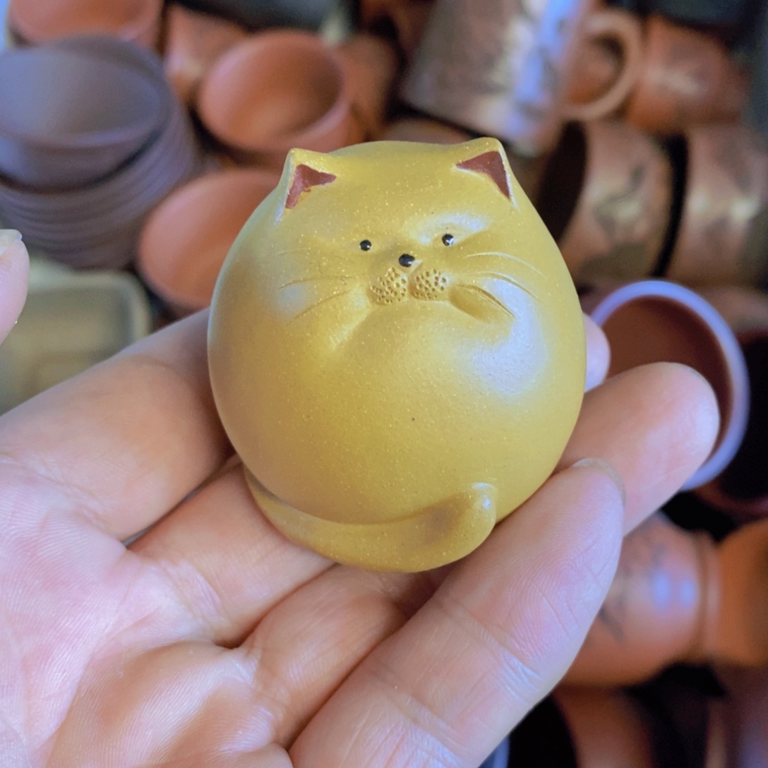茶杯绿泥紫砂紫砂