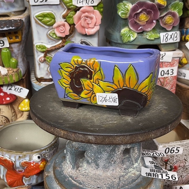 粗陶材质多肉花盆