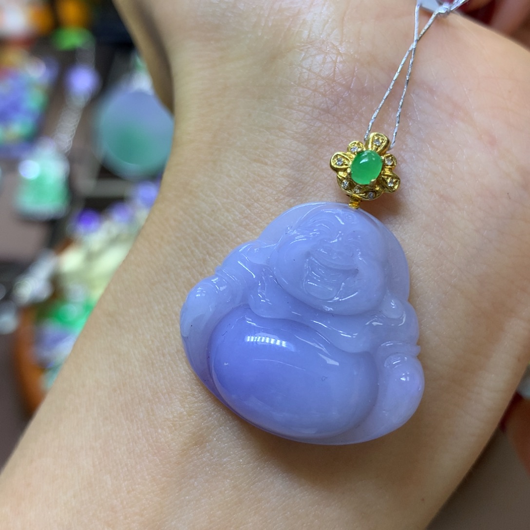 【闪购商品】翡翠颈饰18K金镶嵌翡翠