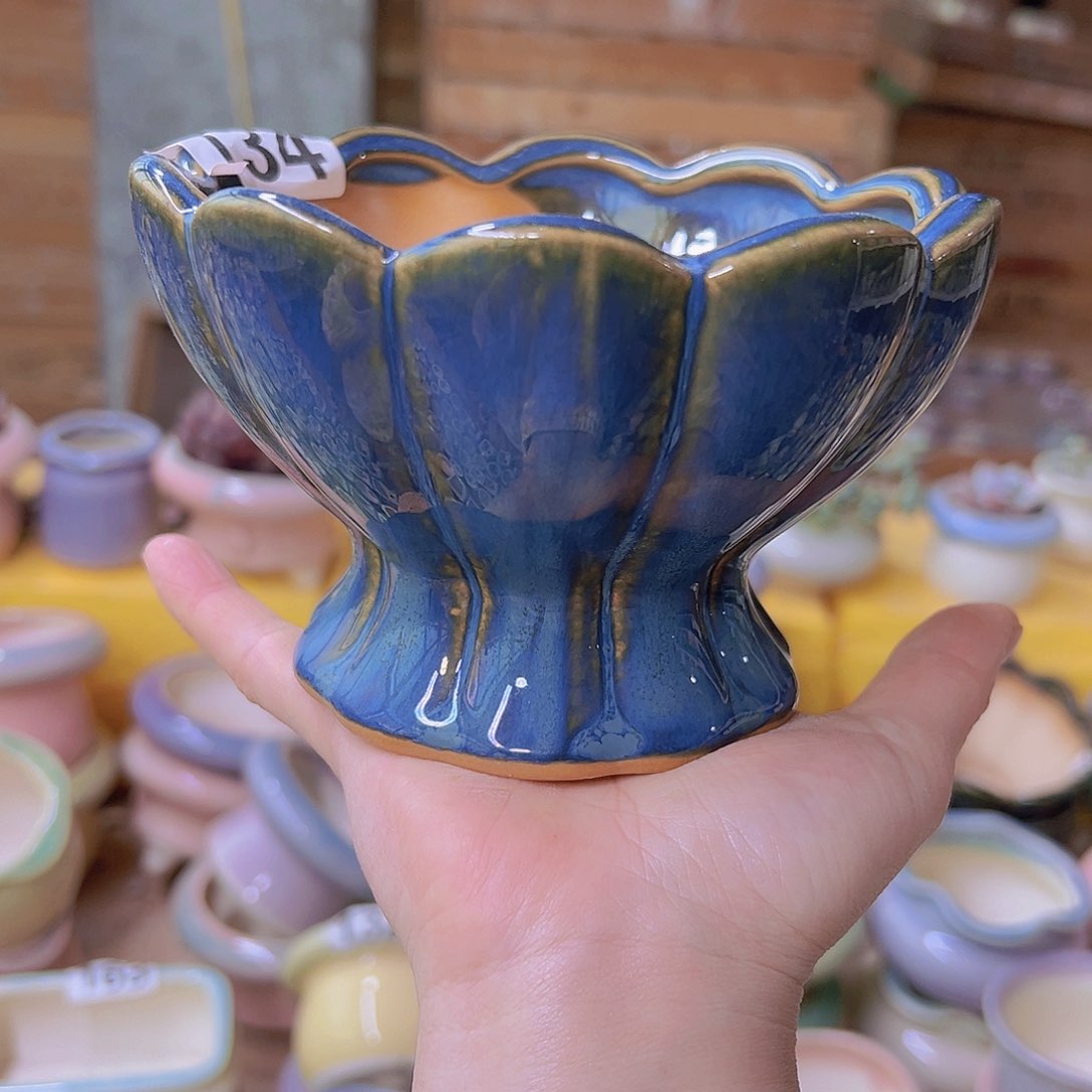 红陶陶瓷花盆当场满12包邮